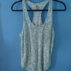 Aztec blue tank