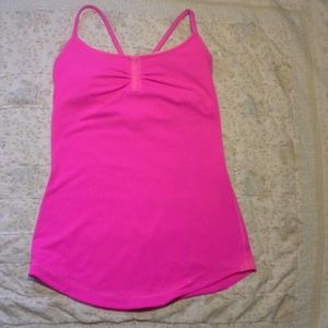Lululemon size 6 hot pink tank top