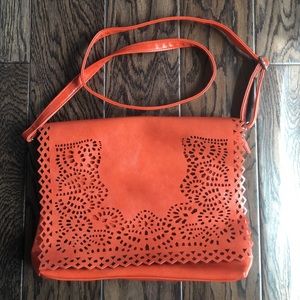 Big Buddha Orange Crossbody Bag, like new!