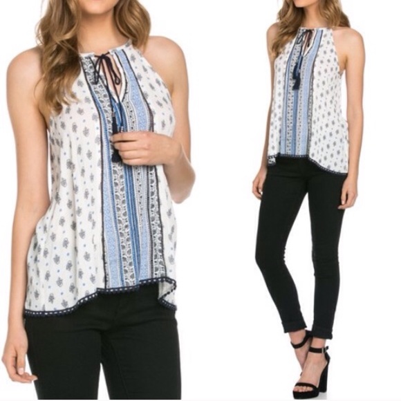 Tassel Halter Top