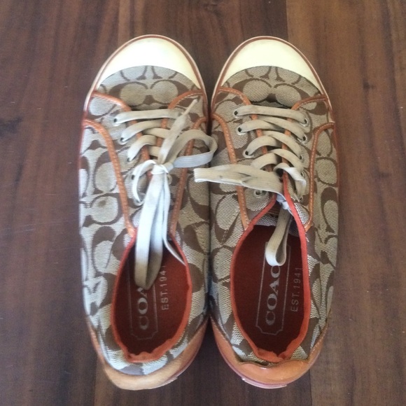 Coach sneakers size 8.5. Super cute!
