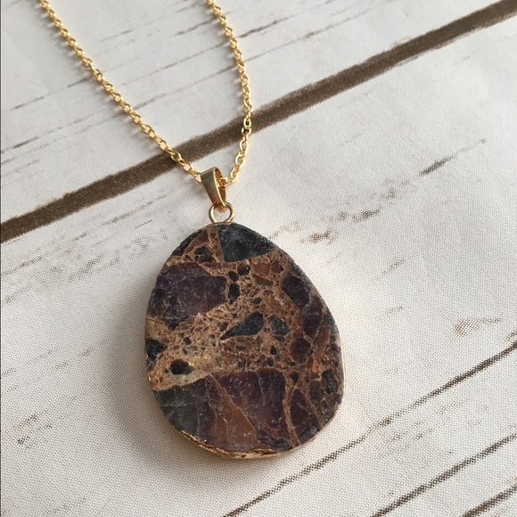 Jewelry - Camouflage jasper necklace