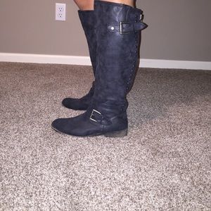 Gray boots