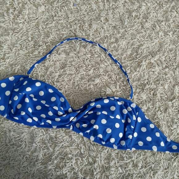 Blue and white bikini top - Picture 2 of 3