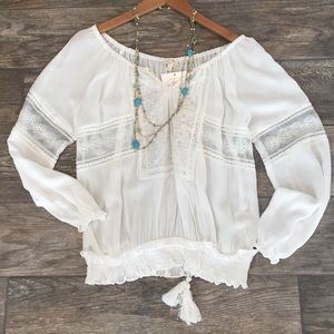Mystree White Lace Top