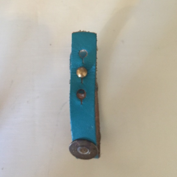 Rustic teal bracelet - Picture 3 of 4