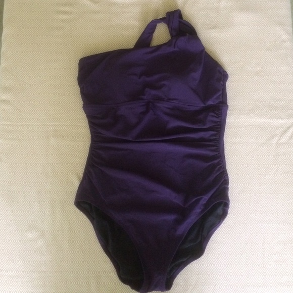 Lands end one shoulder swimsuit Clearance