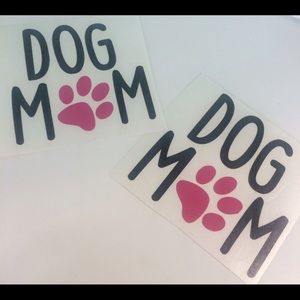 Dog mom decal 3.5 inches