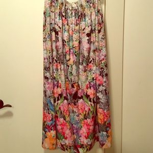 Anthropologie Maxi Floral Skirt