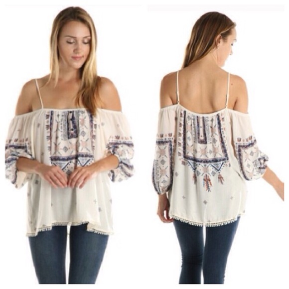 Boho Style off the Shoulder Blouse