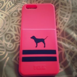 VS PINK iPhone 6/6s Card holder rubber case