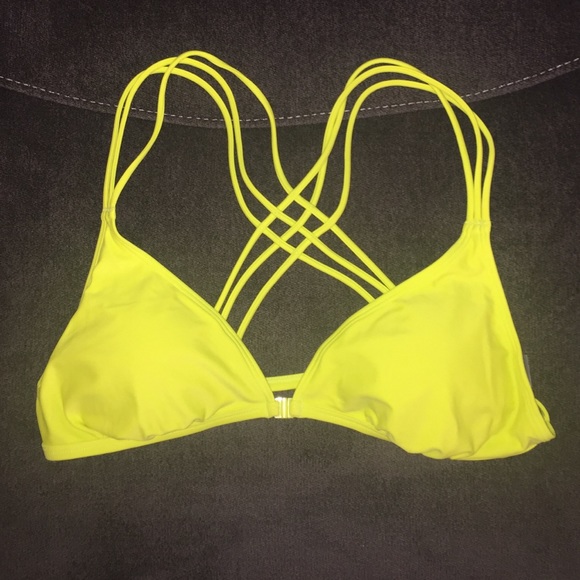 Yellow bathing suit top