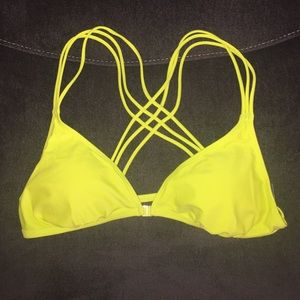 Yellow bathing suit top