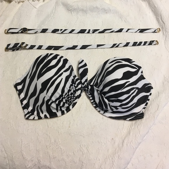 VS zebra print bikini top