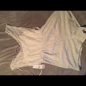 White lace romper