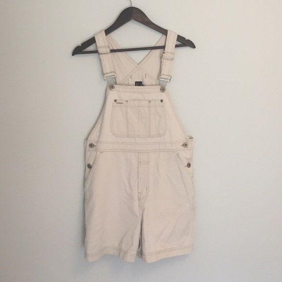 khaki overalls shorts