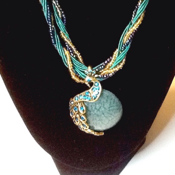 Lucky Peacock Necklace - Picture 1 of 3