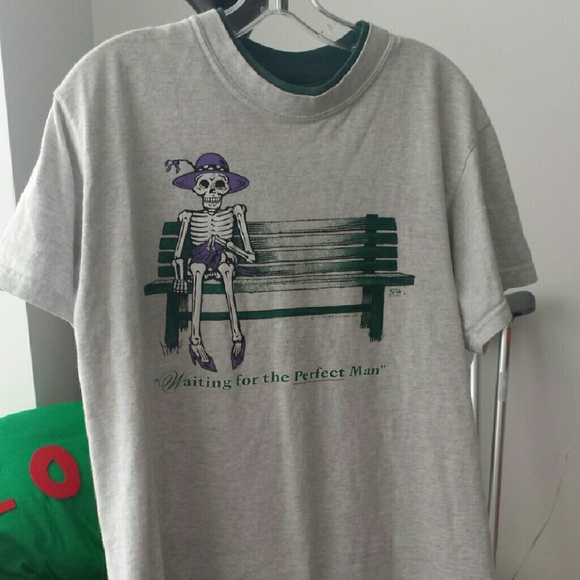 Waiting for the Perfect Man Skeleton Tee