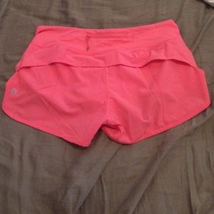 Lululemon speed shorts size 6