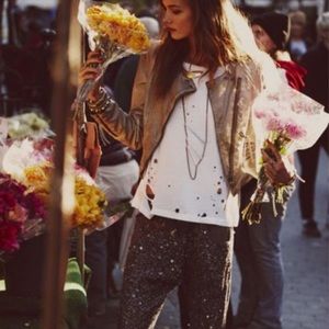 Free People Mermaid Harlem Sequin Joggers