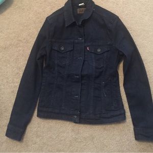 Levis women's dark jean jacket-Open to offers!