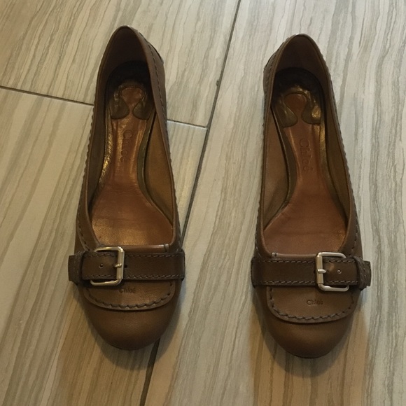 Chloe flats gently worn