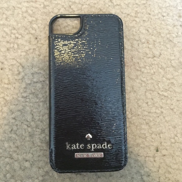 black leather Kate Spade iPhone 5 case