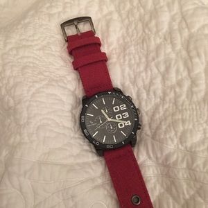 Large Red Watch