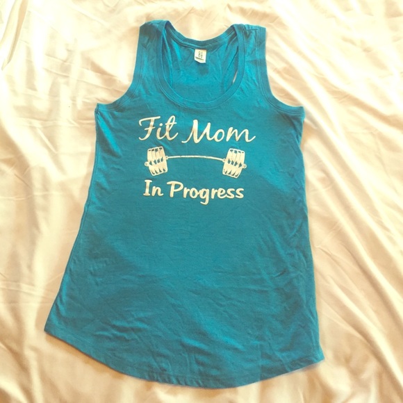 Fit Mom in Progress Workout Tank - Picture 1 of 3