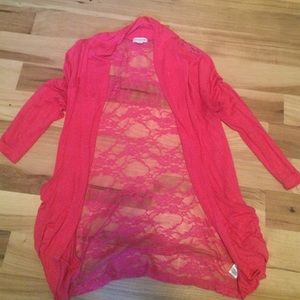 Hot pink cardigan