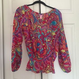 Lily Pulitzer Trisha Top in Feelin Groovy