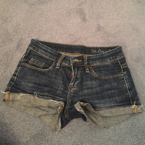 Blank jean shorts