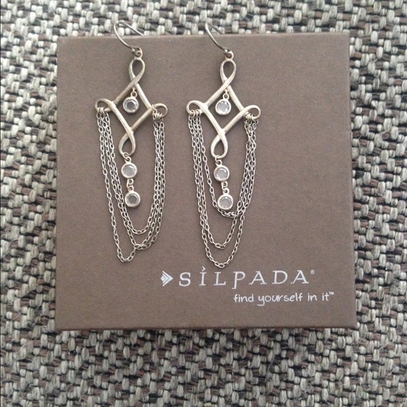 Silpada Sterling SIiver & CZ Earrings