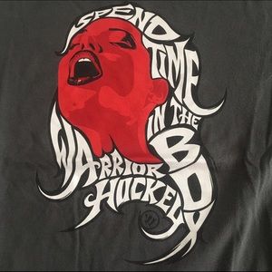 Warrior hockey shirt.