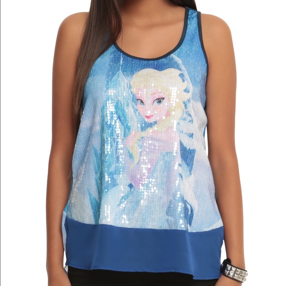 ❄️Disney FROZEN Queen Elsa sequin tank top❄️