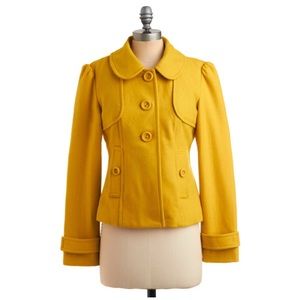 MODCLOTH Tulle- Just Yellow for Me Jacket