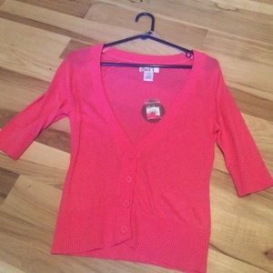 Pink cardigan with half sleeve!