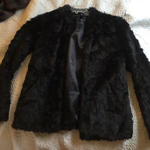 Like new H&M fuzzy black jacket