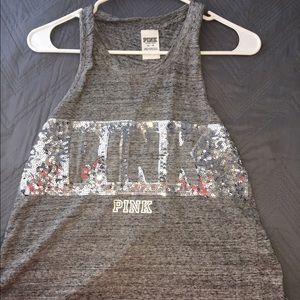 PINK gray tank top!