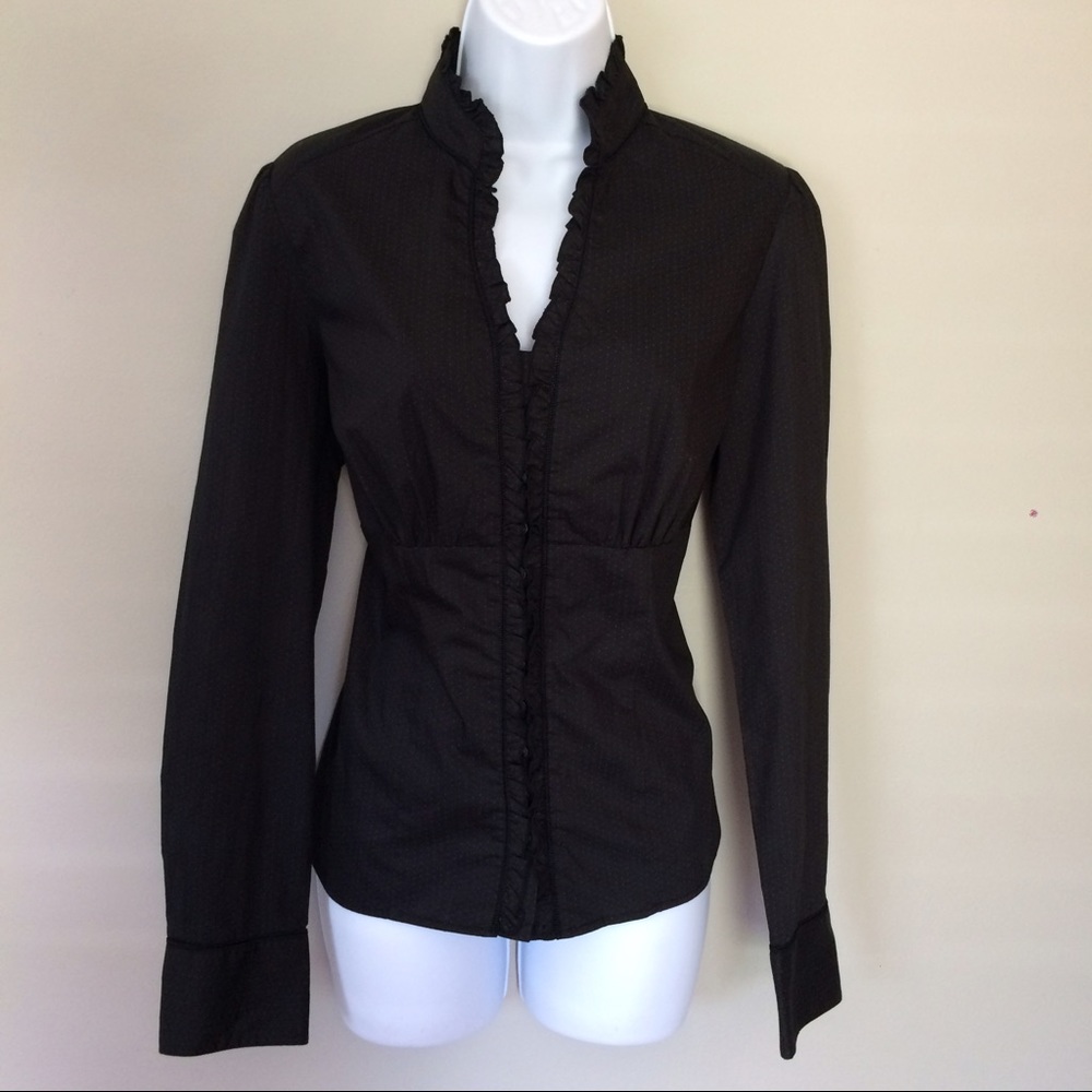 Renuar polka dot button down shirt.