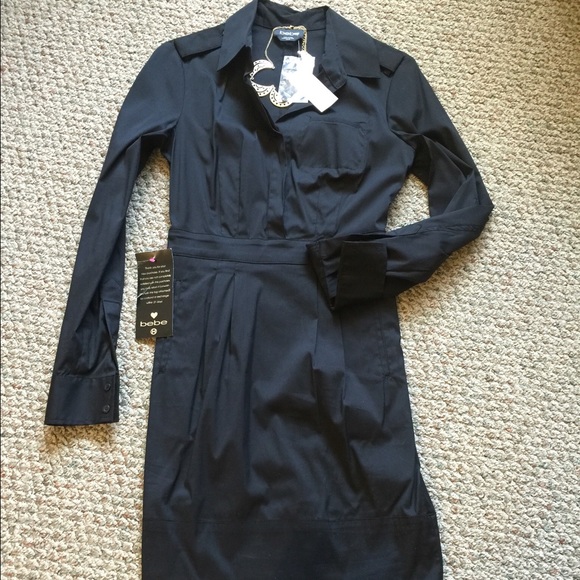 NWT Bebe shirt dress sz xs