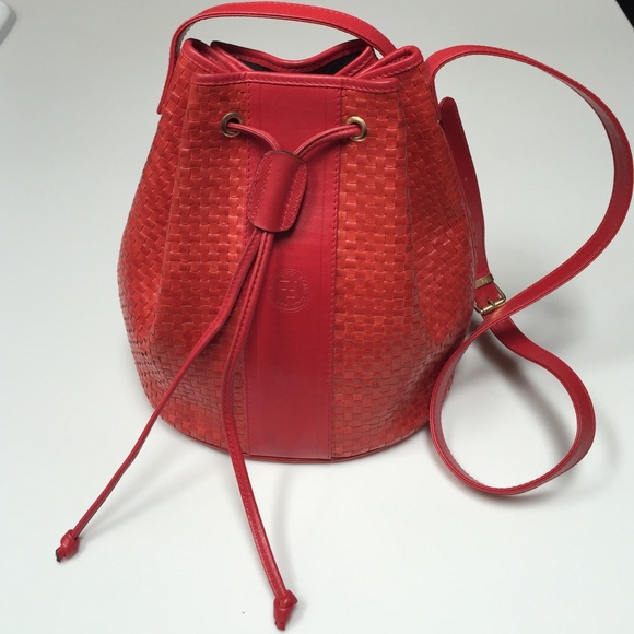 red fendi bucket bag