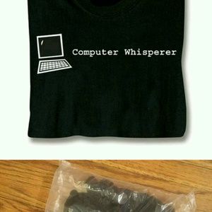 2xl mens computer whisperer tshirt (relist)