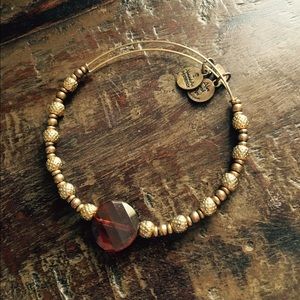 Alex & Ani gold beaded bracelet
