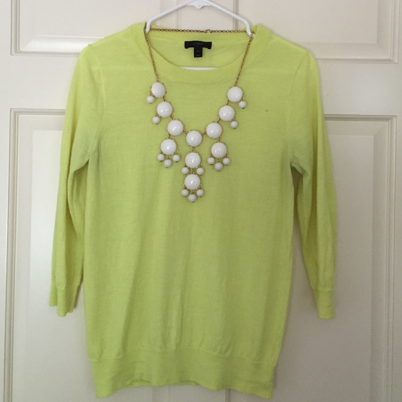 JCrew Citrus Lime Sweater