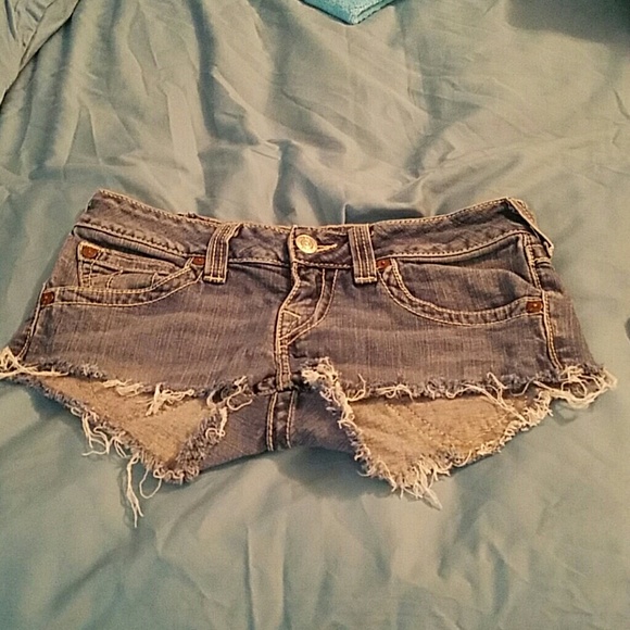 True Religion Joey cutoff shorts