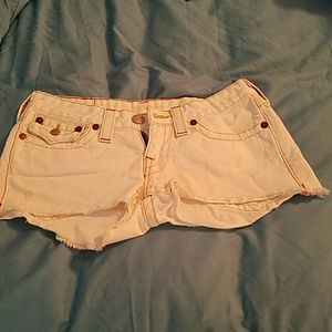 True religion Joey cutoff shorts