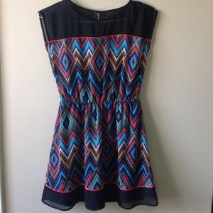 Colorful Nordstrom flare dress