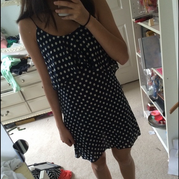 blue and white summer dress