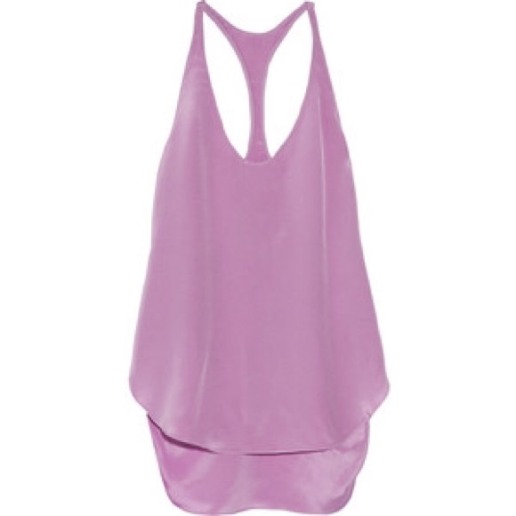 3.1 Phillip lim lilac racerback silk tank sz M